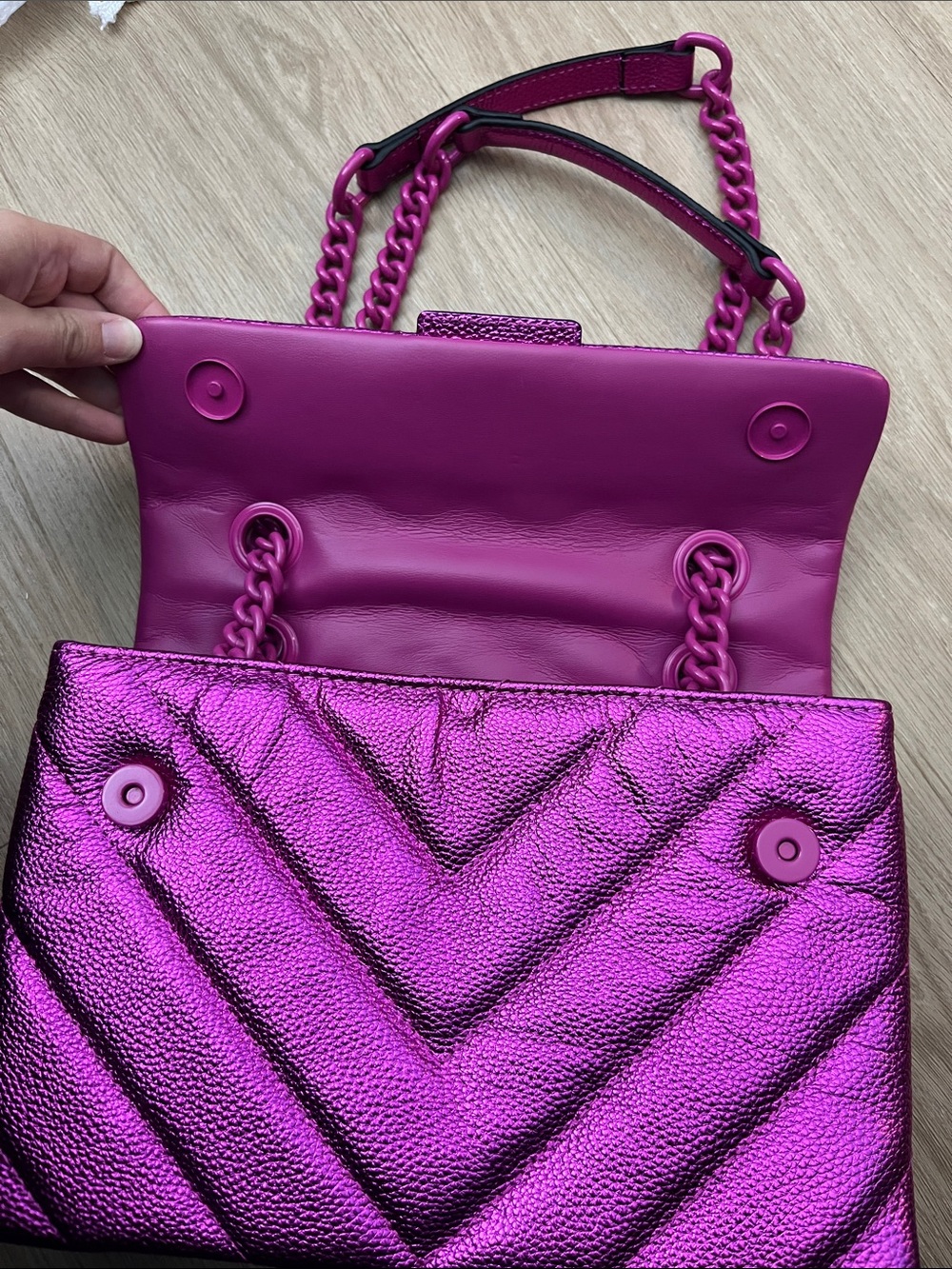 Kurt Geiger Kensington Bag Drench Pale Pink - Picture 7 of 15